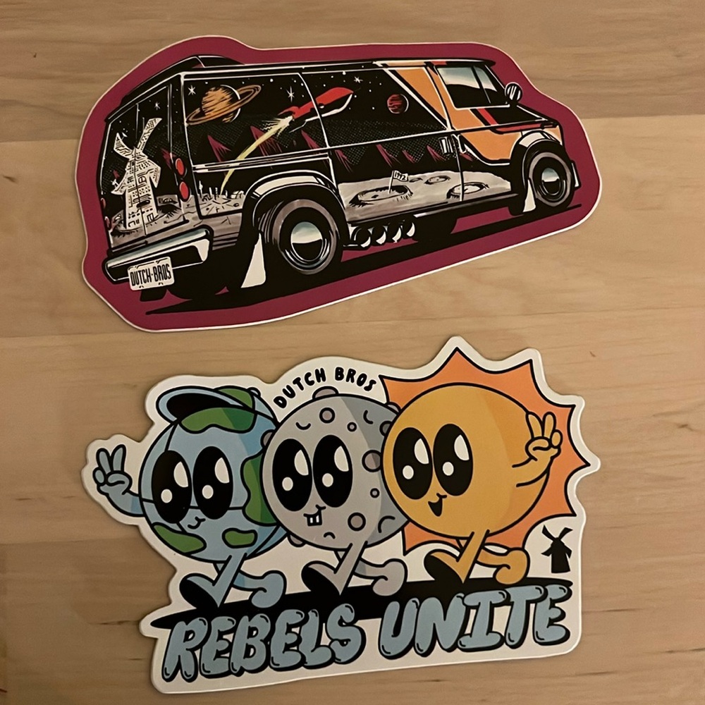 Dutch Bros stickers